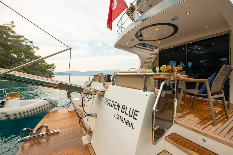 Golden Blue, a Custom Made Golden blue motor yacht at Fethiye, Turkey