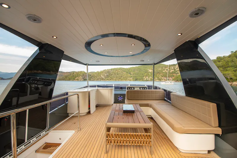 Golden Blue, a Custom Made Golden blue motor yacht at Fethiye, Turkey