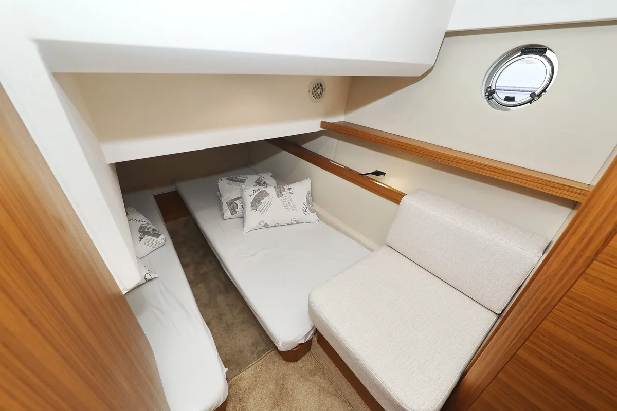Cabin on Blandona, a Greenline 39 motor yacht at Pirovac, Croatia
