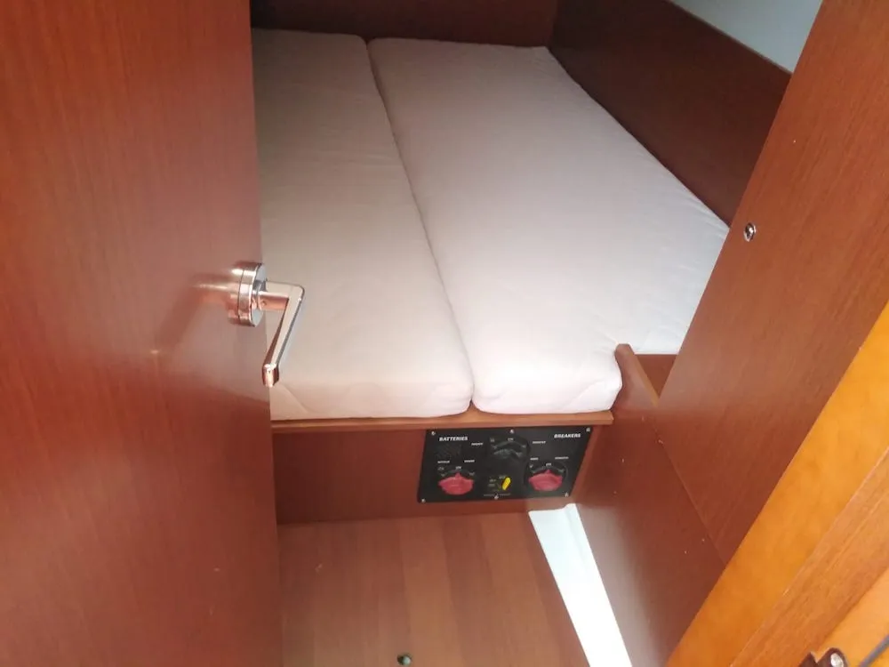 Cabin on Bordeaux, a Beneteau Oceanis 38.1 sailboat at Seget Donji, Croatia