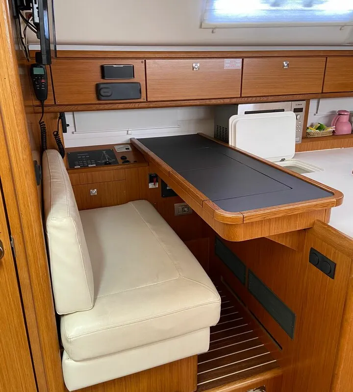Salon of Locura, a Bavaria Cruiser 51 sailboat at Općina Vrsar, Croatia