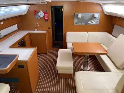 Salon of Locura, a Bavaria Cruiser 51 sailboat at Općina Vrsar, Croatia