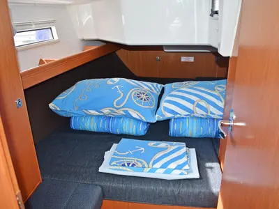 Cabin on Šešula, a Bavaria Cruiser 37 sailboat at Grad Kaštela, Croatia