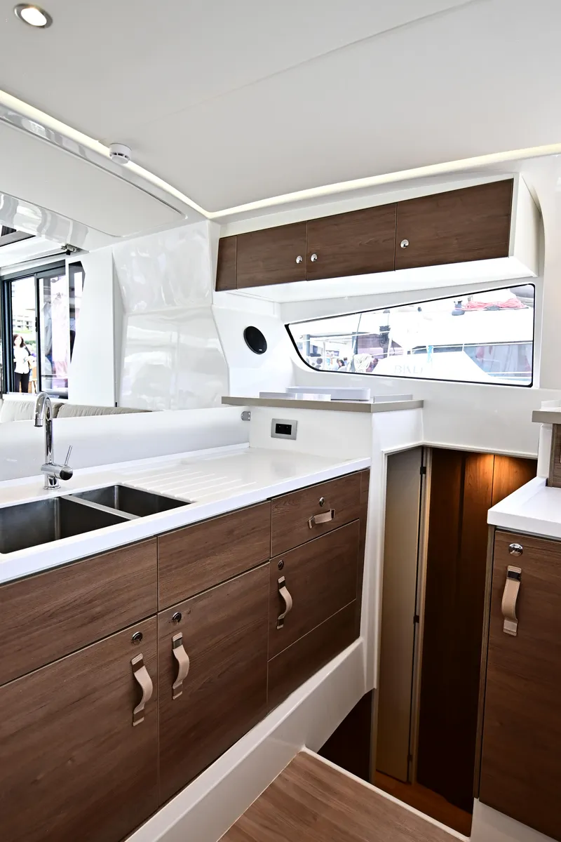 Galley of Alexa, a Bali 4.2 catamaran at Salerno, Italy