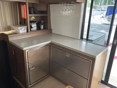 Galley of Oscar VII, a Lagoon 50 catamaran at Alameda, United States