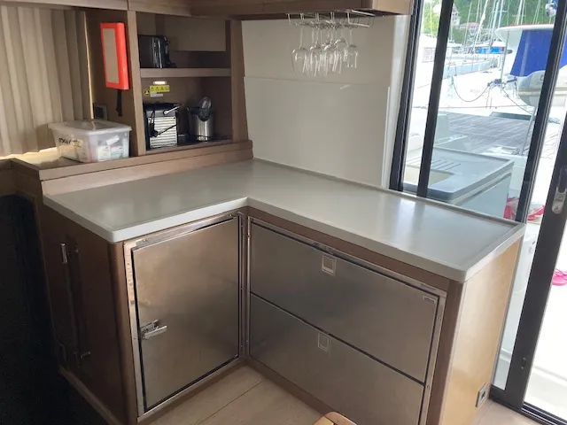 Galley of Oscar VII, a Lagoon 50 catamaran at Alameda, United States