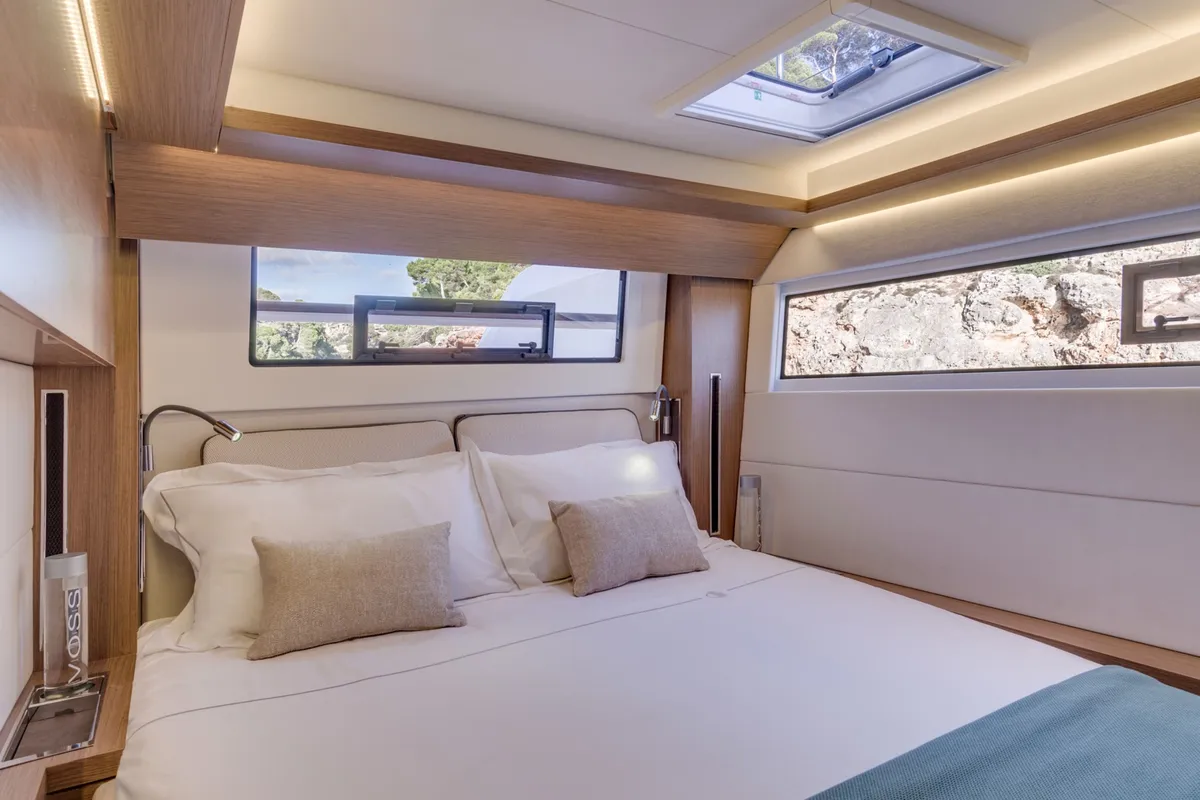 Cabin on Oscar VII, a Lagoon 50 catamaran at Alameda, United States
