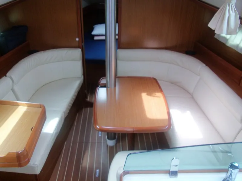 Salon of Jeanneau Sun Odyssey 36i, a sailboat at Lefkada, Greece