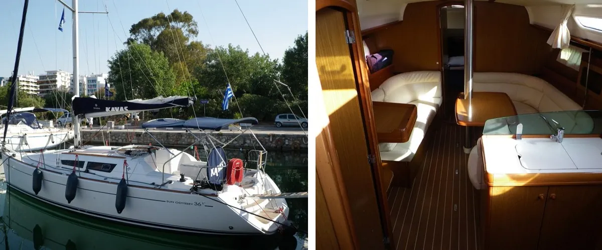 Jeanneau Sun Odyssey 36i, a sailboat at Lefkada, Greece