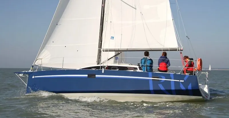 Exterior view of Shore Line, a RM 890 sailboat at La Rochelle, France