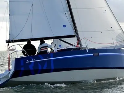 Exterior view of Shore Line, a RM 890 sailboat at La Rochelle, France