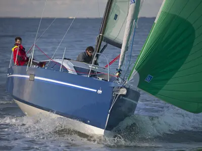 Exterior view of Shore Line, a RM 890 sailboat at La Rochelle, France
