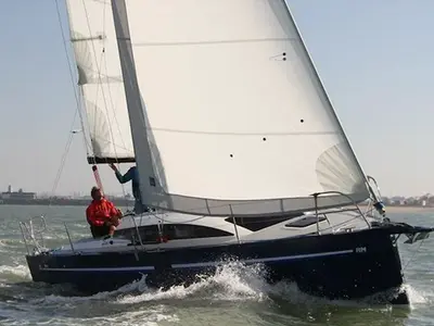 Exterior view of Shore Line, a RM 890 sailboat at La Rochelle, France