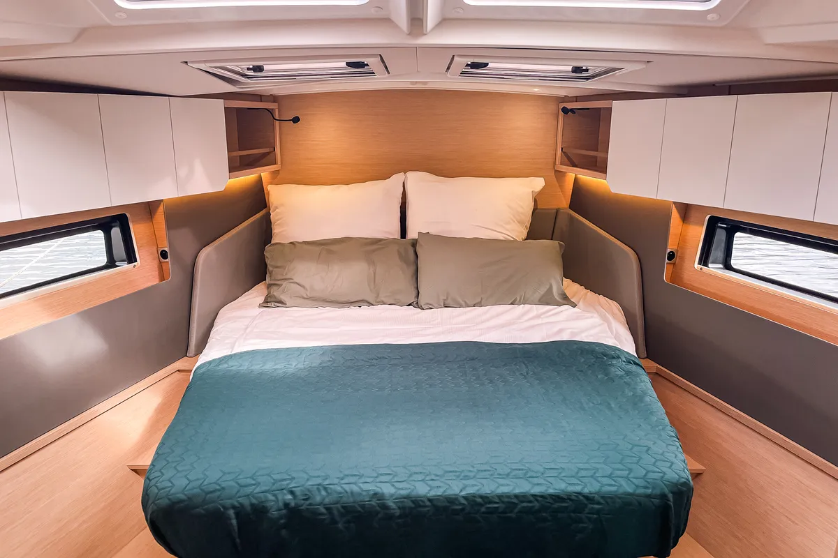 Cabin on I Have A Dream, a Dufour 44 sailboat at Rostock, Germany