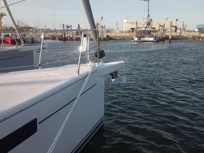 Exterior view of Break Free, a Dehler 38 sailboat at Yerseke, Netherlands