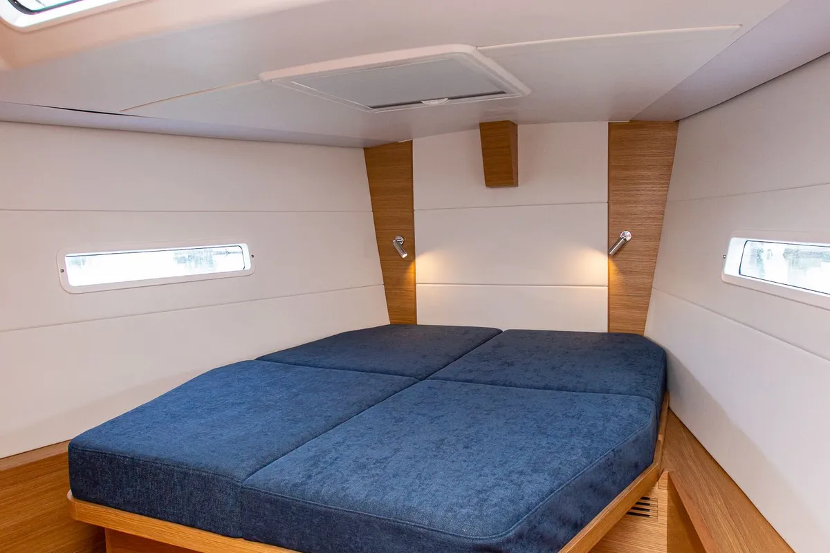 Cabin on Artemis, a X-Yachts X4⁶ sailboat at Lavrion, Greece