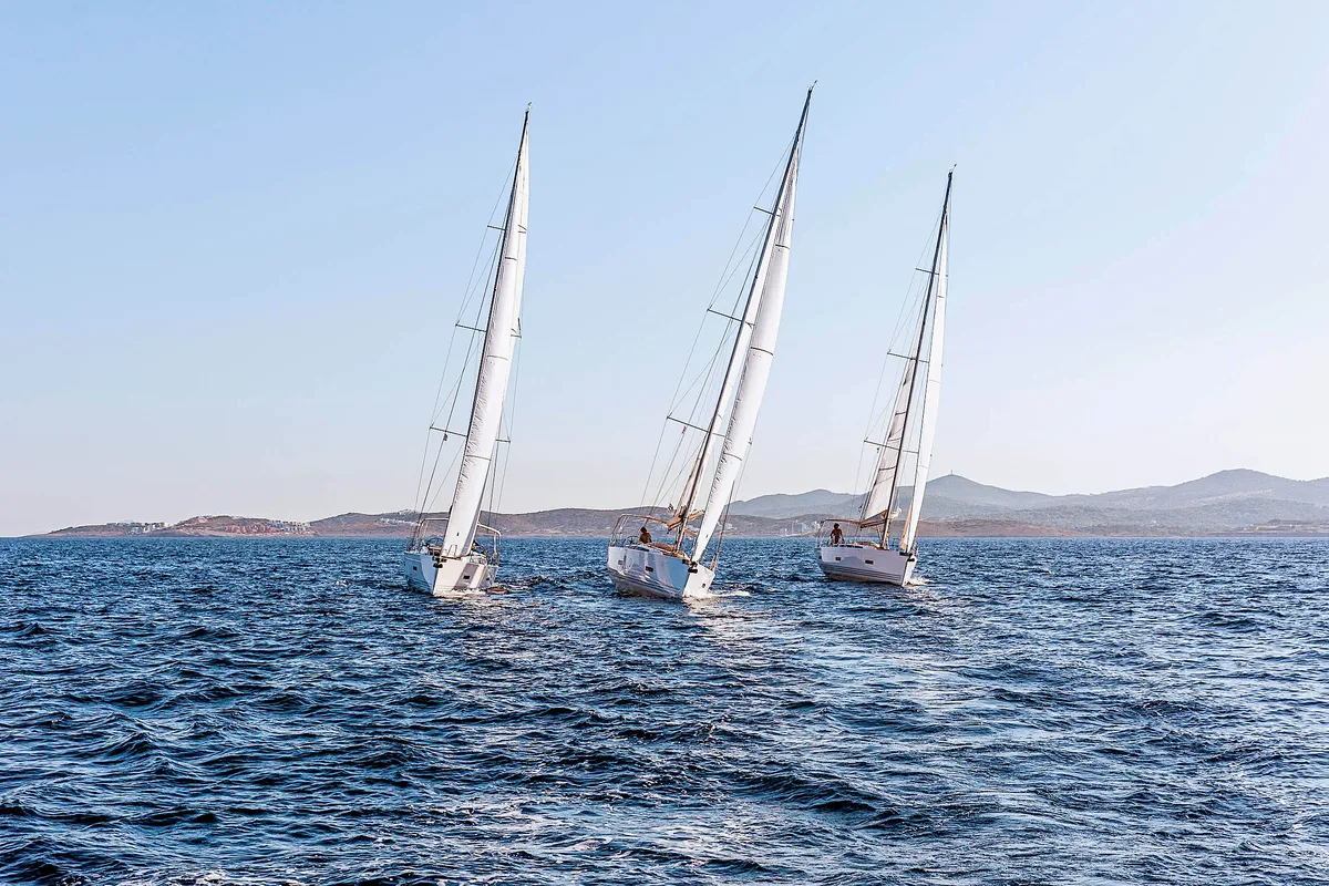 Exterior view of Artemis, a X-Yachts X4⁶ sailboat at Lavrion, Greece
