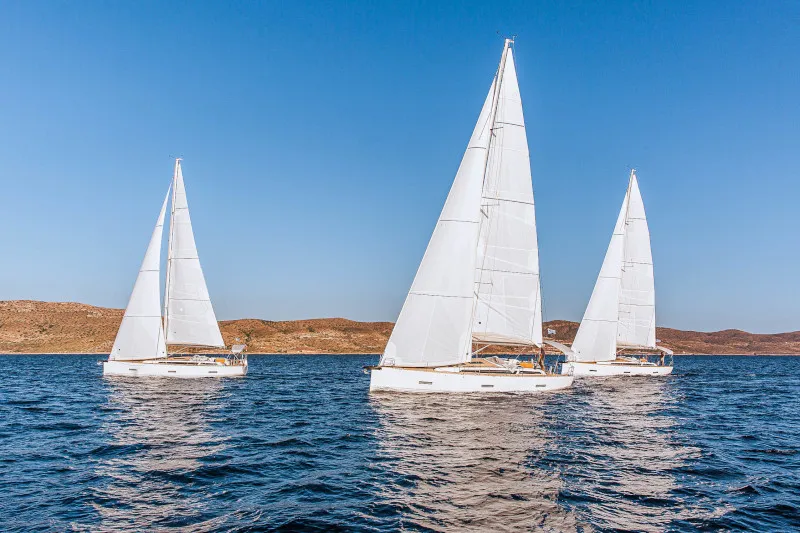 Exterior view of Artemis, a X-Yachts X4⁶ sailboat at Lavrion, Greece