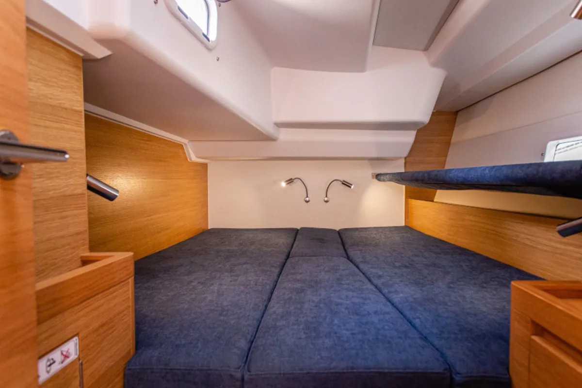 Cabin on Artemis, a X-Yachts X4⁶ sailboat at Lavrion, Greece