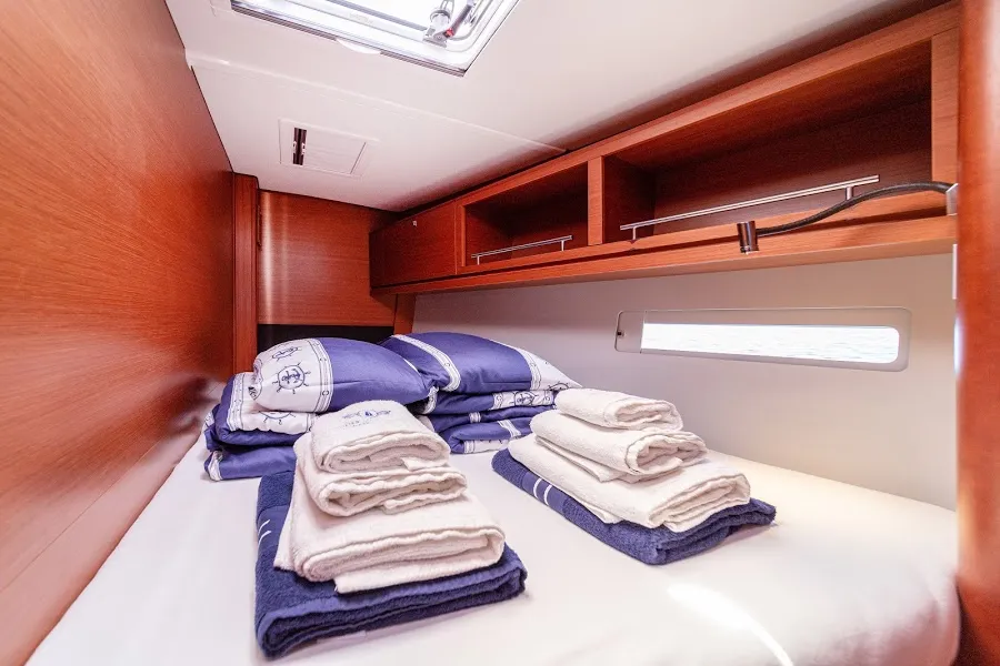 Cabin on Barmaley, a Dufour 56 Exclusive sailboat at Primošten, Croatia