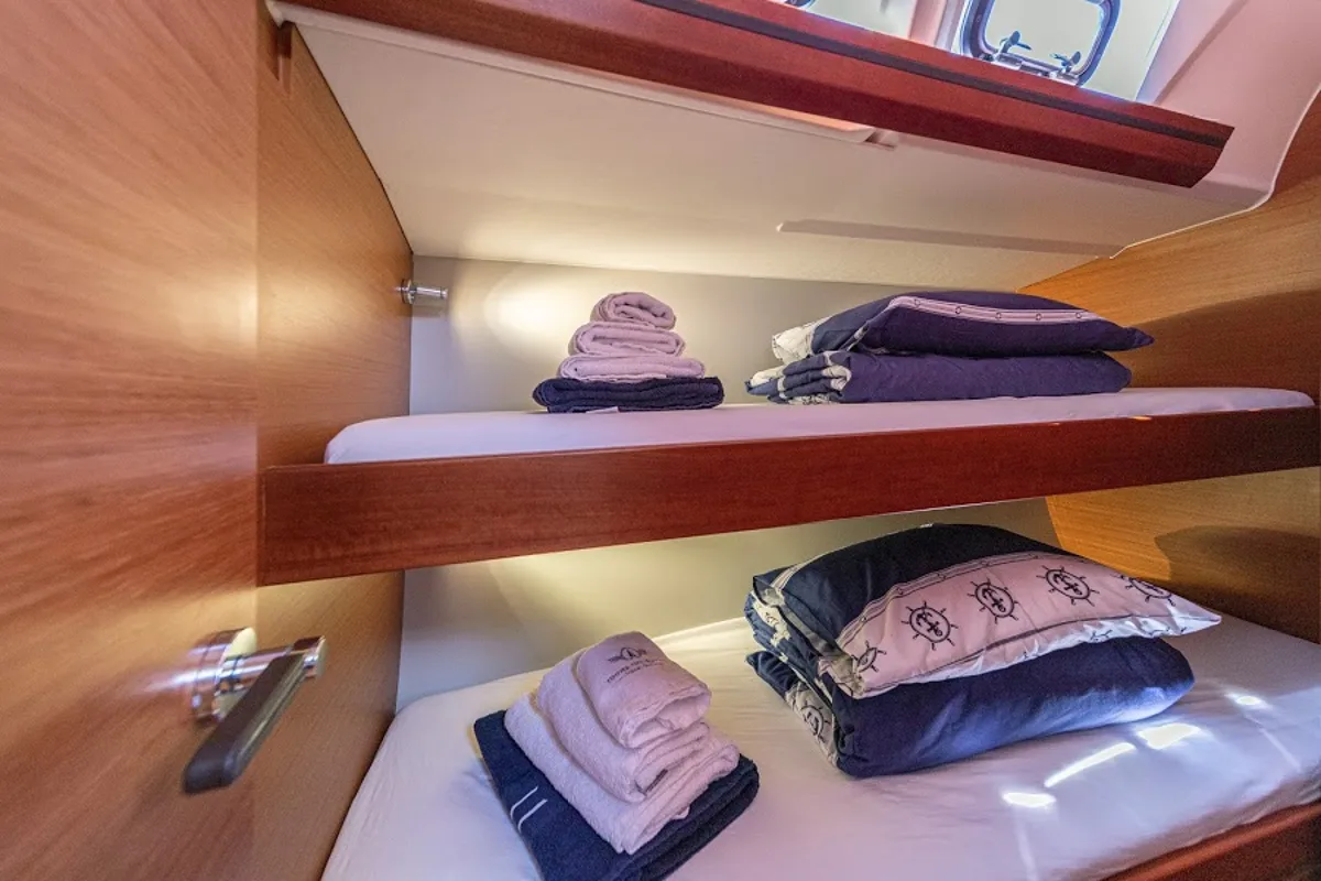 Cabin on Barmaley, a Dufour 56 Exclusive sailboat at Primošten, Croatia