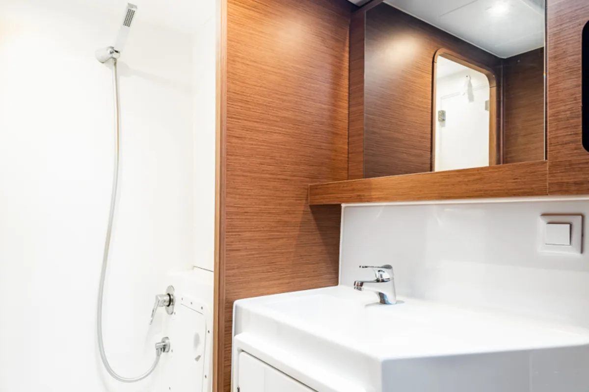 Head on Beauty L A/C-GEN-WATER MAKER-SOLAR-ELEC.WC, a Lagoon 42 catamaran at Athens, Greece