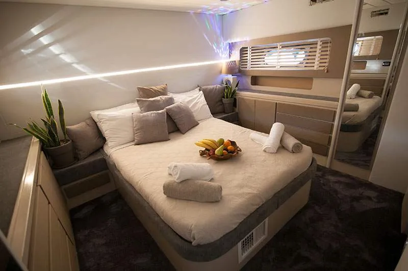 Cabin on Maiora, a Gulet Motoryacht motor yacht at Mykonos, Greece