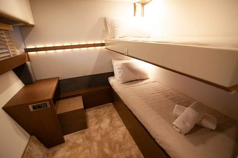Cabin on Maiora, a Gulet Motoryacht motor yacht at Mykonos, Greece
