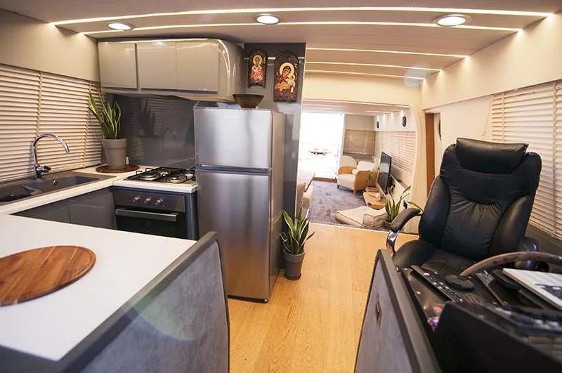 Galley of Maiora, a Gulet Motoryacht motor yacht at Mykonos, Greece