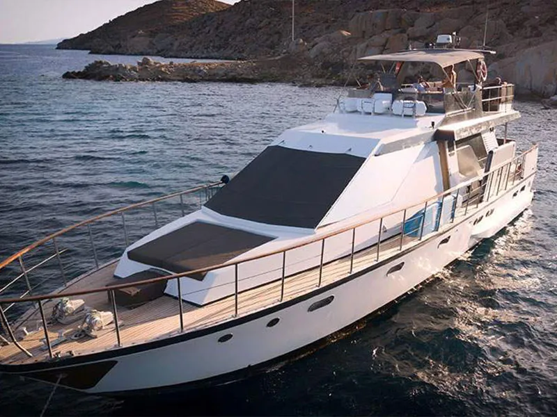 Exterior view of Maiora, a Gulet Motoryacht motor yacht at Mykonos, Greece