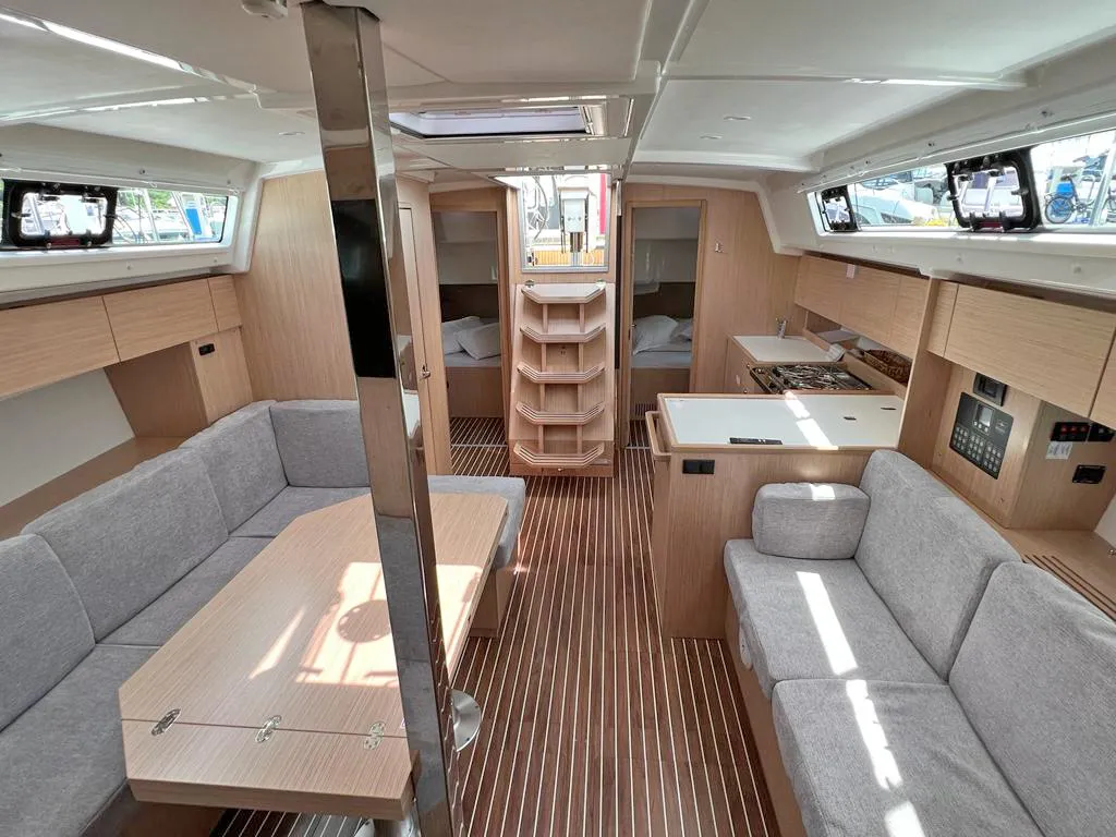 Salon of Palma, a Bavaria C42 sailboat at Punat, Croatia