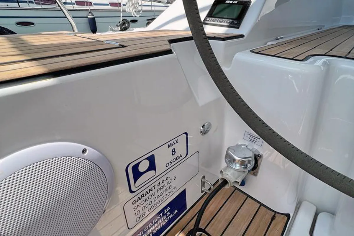 Palma, a Bavaria C42 sailboat at Punat, Croatia