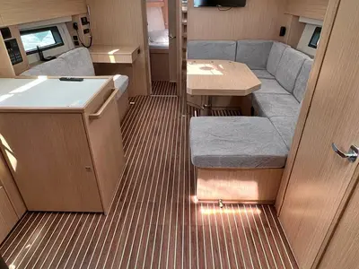 Salon of Palma, a Bavaria C42 sailboat at Punat, Croatia