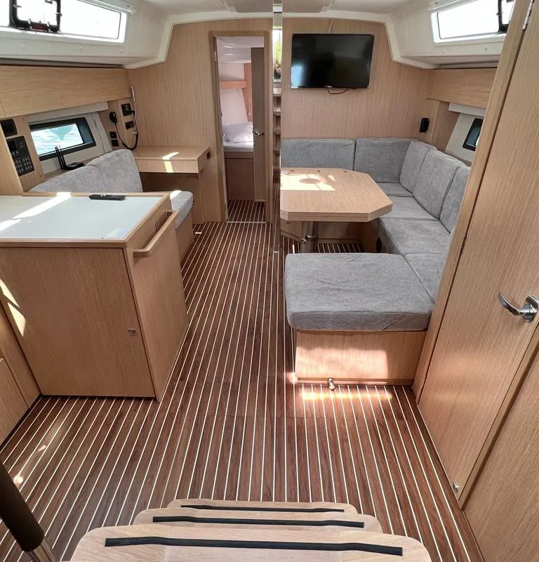 Salon of Palma, a Bavaria C42 sailboat at Punat, Croatia