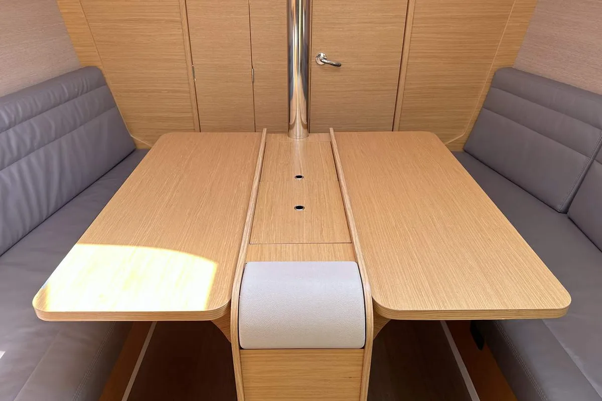 Cabin on Dudu, a Dufour 310 GL sailboat at Heiligenhafen, Germany