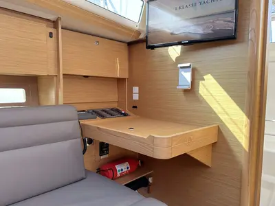 Galley of Dudu, a Dufour 310 GL sailboat at Heiligenhafen, Germany