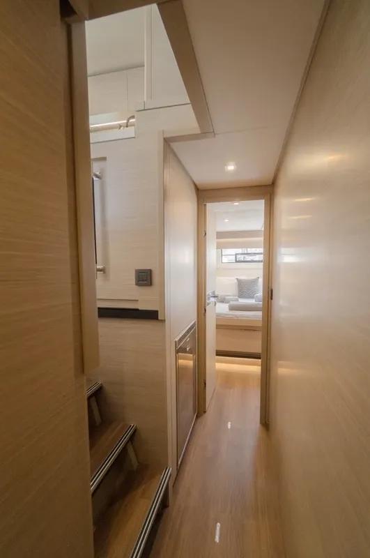 Cabin on Navya, a Lagoon 51 catamaran at Municipal Unit of Lefkada, Greece