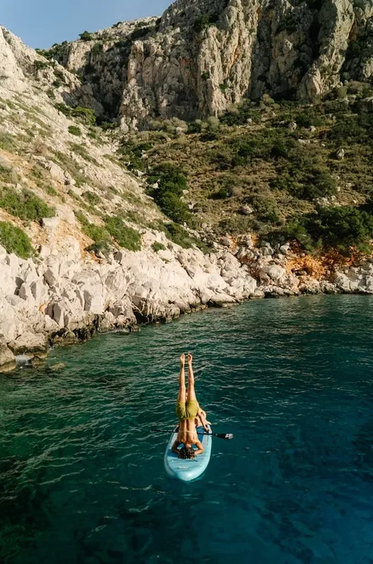 Exterior view of Navya, a Lagoon 51 catamaran at Municipal Unit of Lefkada, Greece