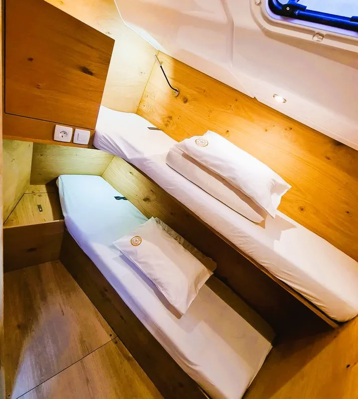 Cabin on St. Marie, a Elan Impression 45 sailboat at Grad Šibenik, Croatia