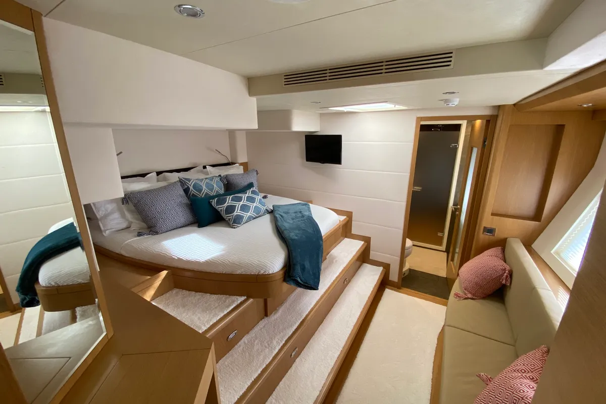 Cabin on Premium +, a Gulet Serenity 64 catamaran at Sant Antoni de Portmany, Spain