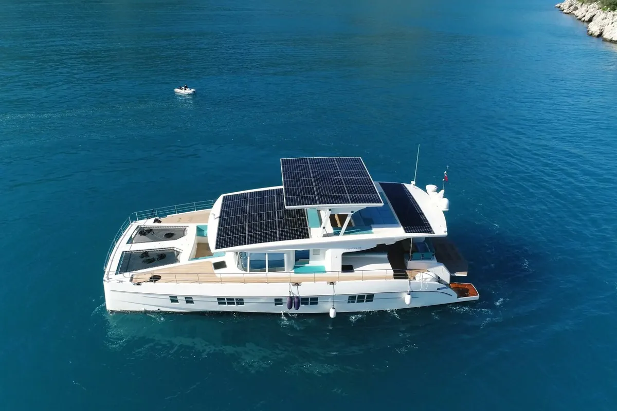 Cabin on Premium +, a Gulet Serenity 64 catamaran at Sant Antoni de Portmany, Spain