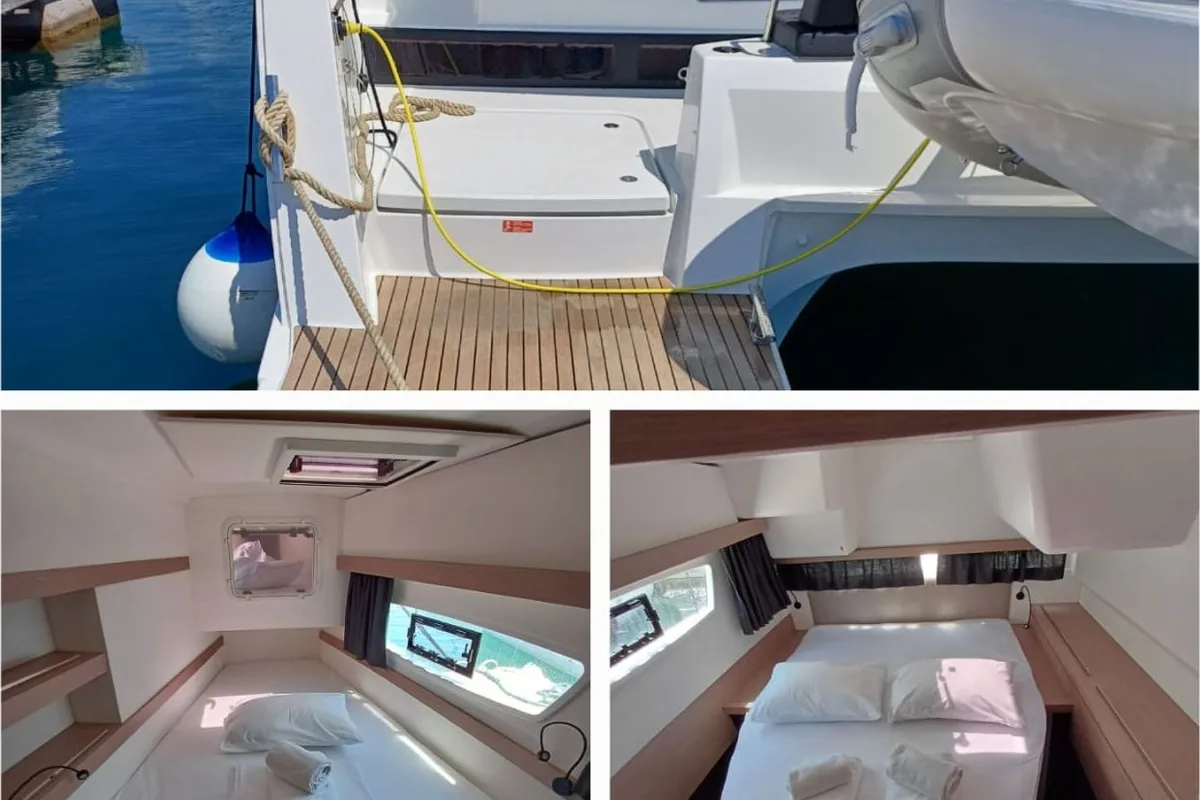 Emirel, a Fountaine Pajot Isla 40 catamaran at Municipal Unit of Rhodes, Greece