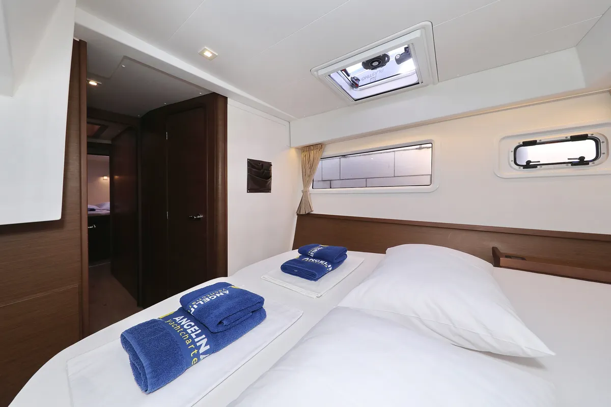 Cabin on Easy Course, a Lagoon 42 catamaran at Grad Trogir, Croatia