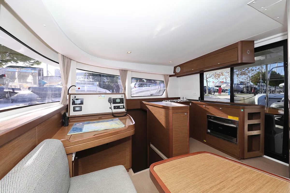 Salon of Easy Course, a Lagoon 42 catamaran at Grad Trogir, Croatia