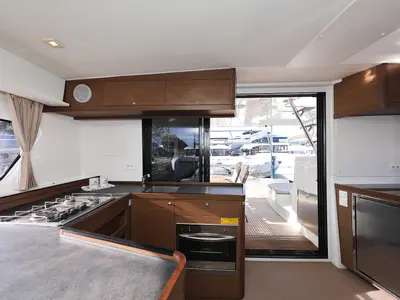 Galley of Easy Course, a Lagoon 42 catamaran at Grad Trogir, Croatia