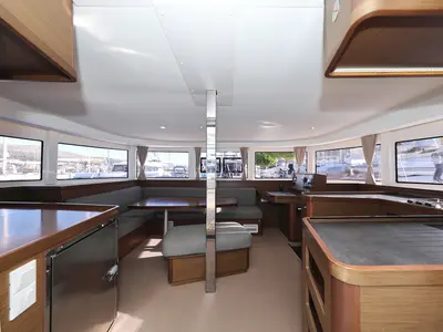 Salon of Easy Course, a Lagoon 42 catamaran at Grad Trogir, Croatia