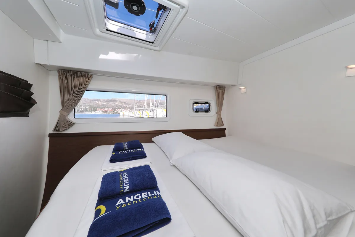 Cabin on Easy Course, a Lagoon 42 catamaran at Grad Trogir, Croatia