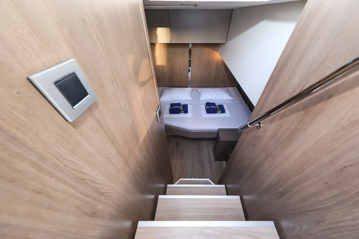 Cabin on Carpe Diem, a Bali 4.8 catamaran at Trogir, Croatia