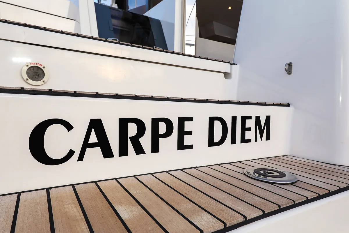 Carpe Diem, a Bali 4.8 catamaran at Trogir, Croatia