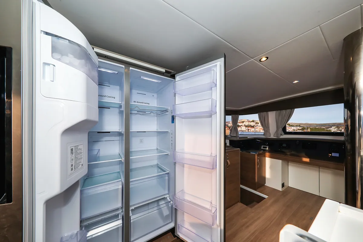 Galley of Carpe Diem, a Bali 4.8 catamaran at Trogir, Croatia